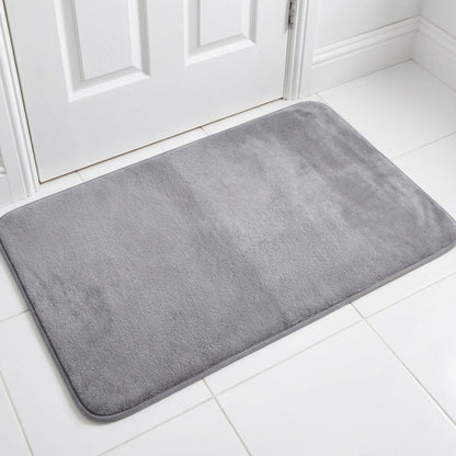 Muddymats® Memory Foam Bath Mat – Velvet Soft Non Slip Bathroom Rugs, Thick Absorbent Bath Rugs, Washable Bath Mat for Bathroom Floor and Shower