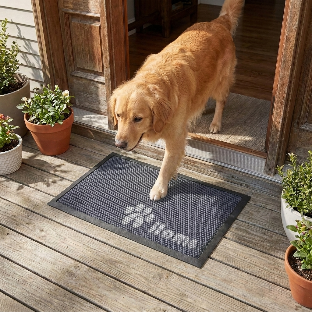 Muddymats® Printed Meshy Mat – The Best Dog Outdoor Mat for Muddy Paws