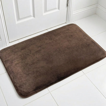 Muddymats® Memory Foam Bath Mat – Velvet Soft Non Slip Bathroom Rugs, Thick Absorbent Bath Rugs, Washable Bath Mat for Bathroom Floor and Shower