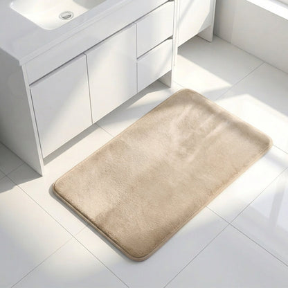 Muddymats® Memory Foam Bath Mat – Velvet Soft Non Slip Bathroom Rugs, Thick Absorbent Bath Rugs, Washable Bath Mat for Bathroom Floor and Shower
