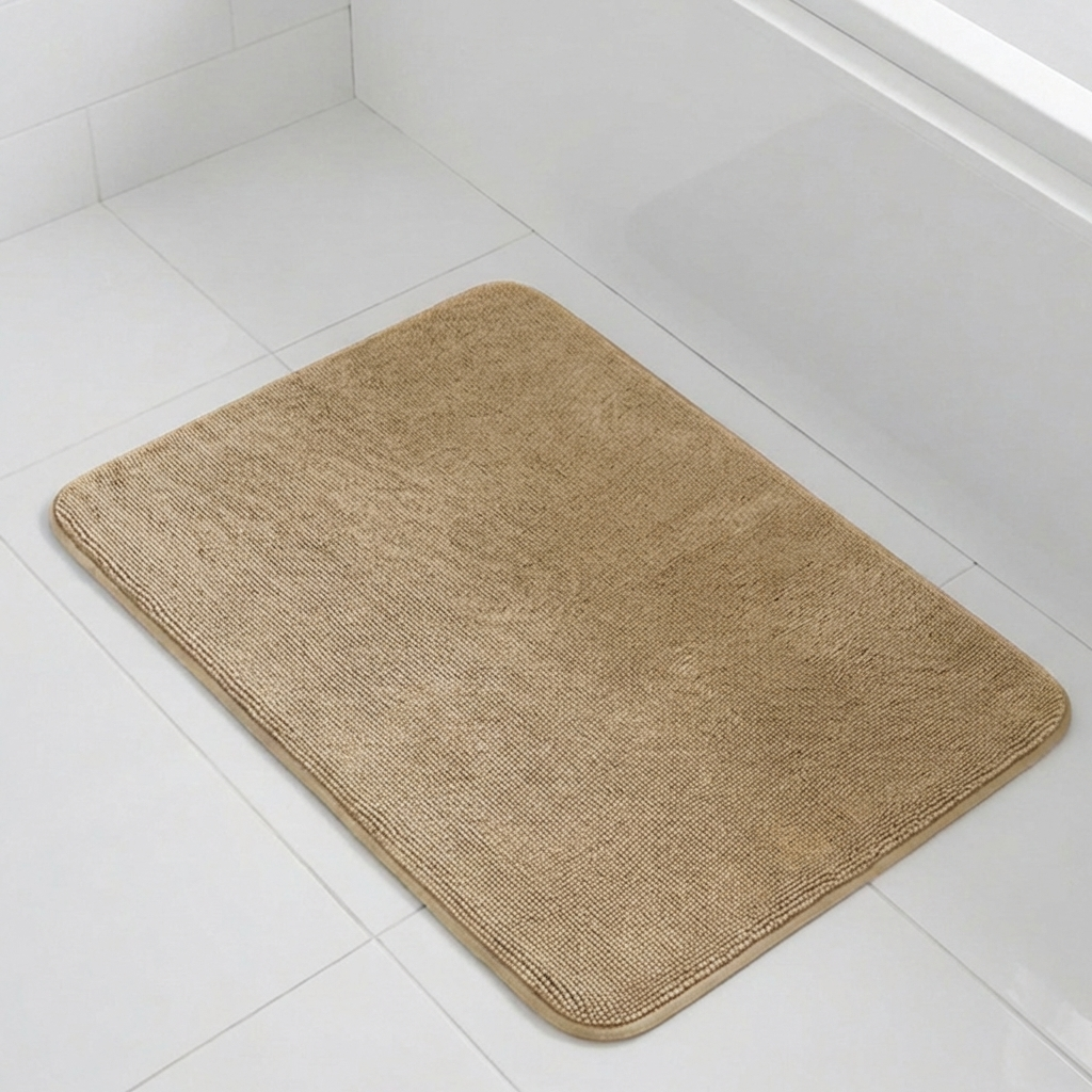 Muddymats® CloudStep Bathroom Rugs, Non Slip Bath Mats for Bathroom, Super Absorbent Memory Foam Chenille, Quick Dry Machine Washable Thick Toilet Rug for Shower Tub and Floor