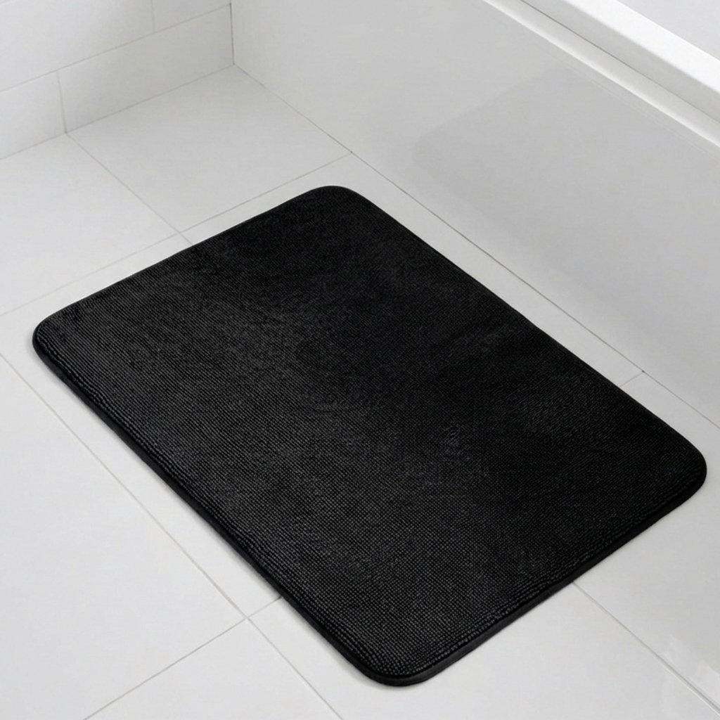 Muddymats® CloudStep Bathroom Rugs, Non Slip Bath Mats for Bathroom, Super Absorbent Memory Foam Chenille, Quick Dry Machine Washable Thick Toilet Rug for Shower Tub and Floor