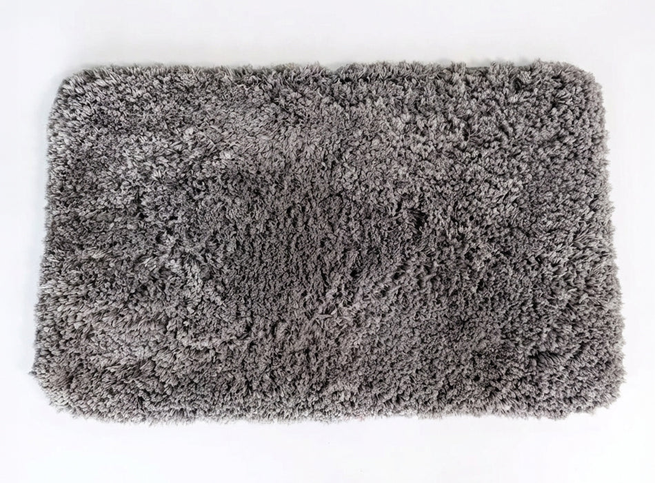 Muddymats® Fluffy Bathroom Rug, Soft Absorbent Microfiber Bath Mat, Non Slip, Quick Dry, Machine Washable for Bathroom Floor, Tub, Shower, Toilet and Sink